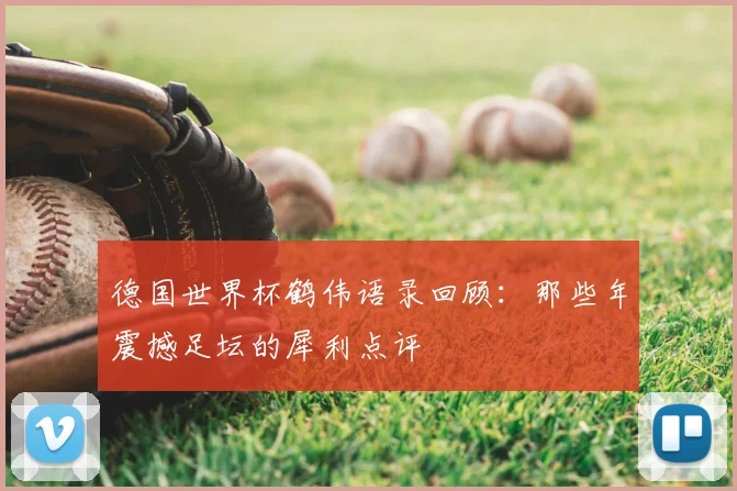 德国世界杯鹤伟语录回顾：那些年震撼足坛的犀利点评